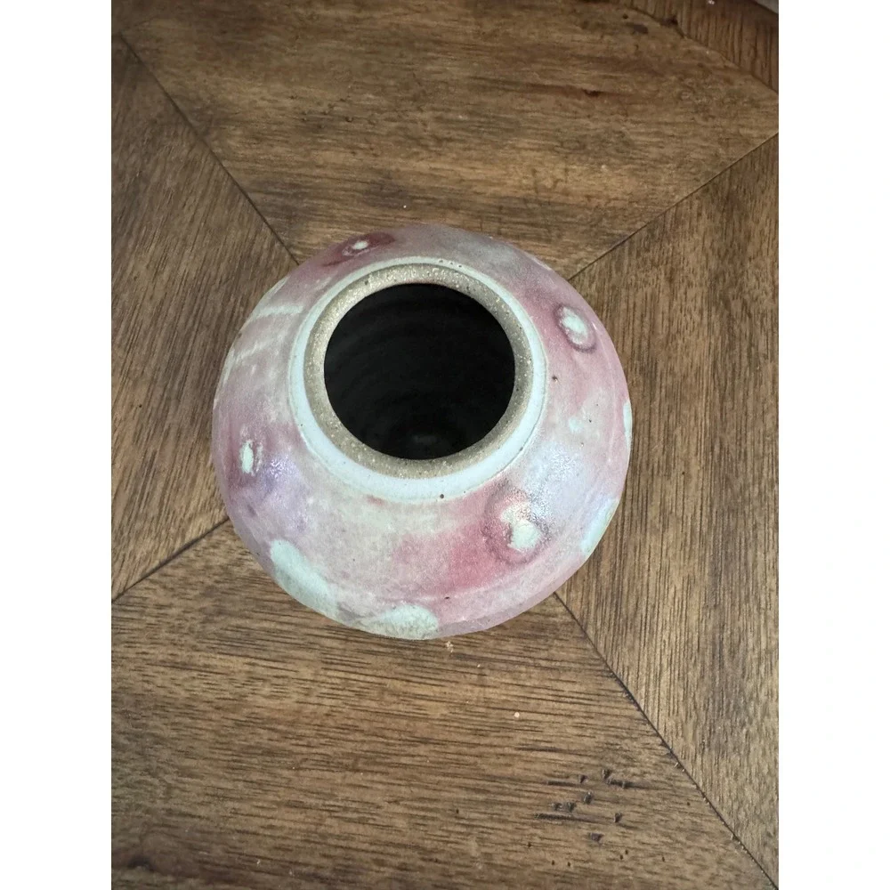 Vintage 1994 Karma Pottery Vase by Nancy Gisborne Signed New Zealand Studio art
